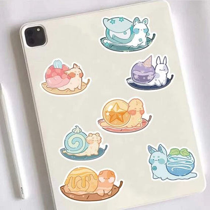 Lot de 20 stickers escargots kawaii