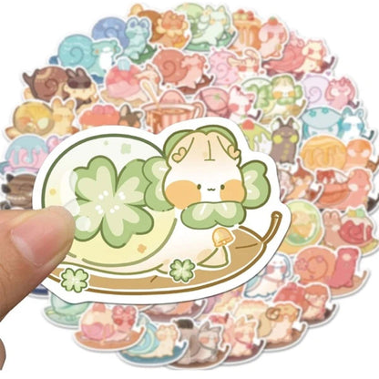 Lot de 20 stickers escargots kawaii