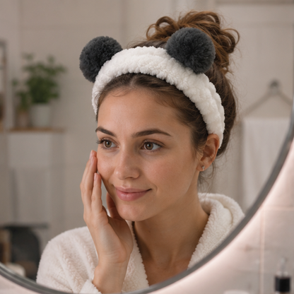 Headband panda gris  (PROMO -20%)