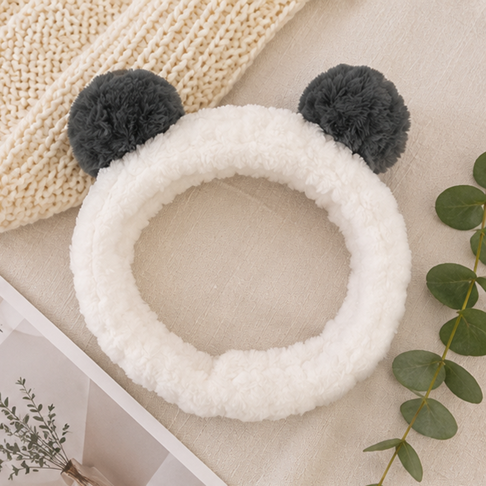 Headband panda gris  (PROMO -20%)
