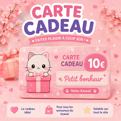 Carte cadeau Neko Kawaii