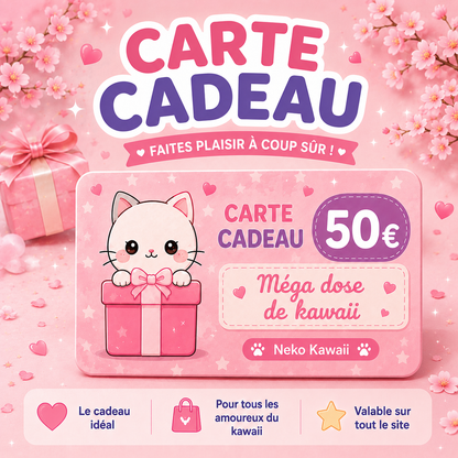 Carte cadeau Neko Kawaii