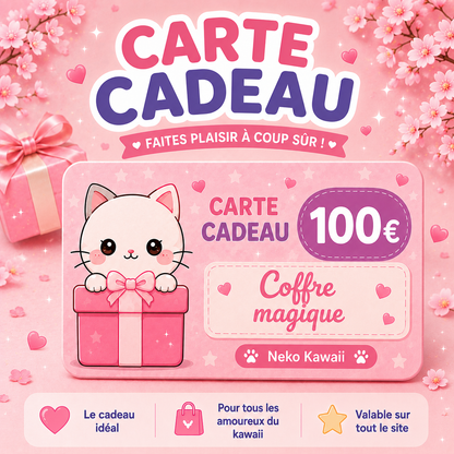 Carte cadeau Neko Kawaii