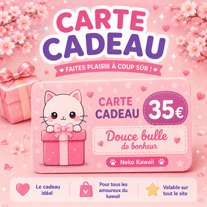 Carte cadeau Neko Kawaii
