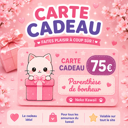 Carte cadeau Neko Kawaii