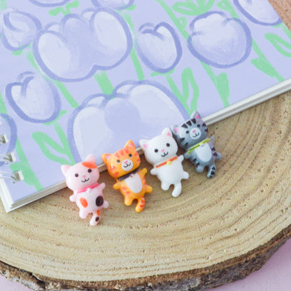 Lot de 4 magnets adorables chatons