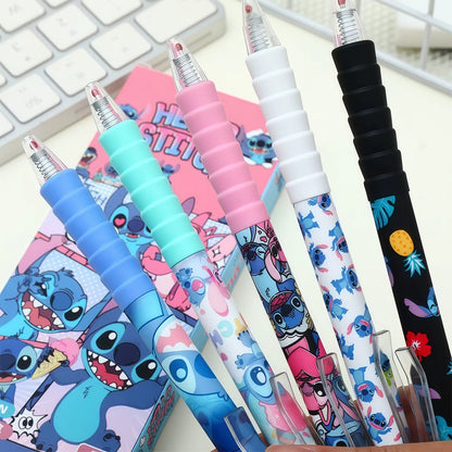 un lot de 5 stylos au design coloré et mignon de Stitch et Angel
