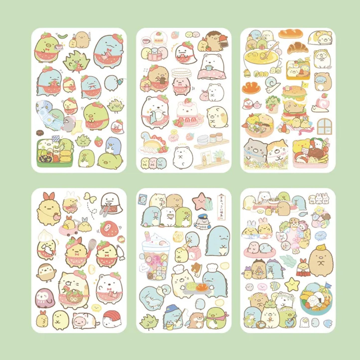 Planches de stickers Sumikko Gurashi