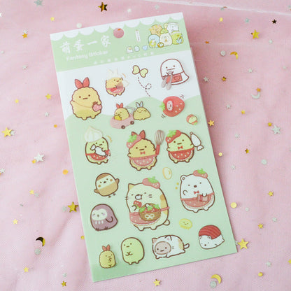 Planches de stickers Sumikko Gurashi