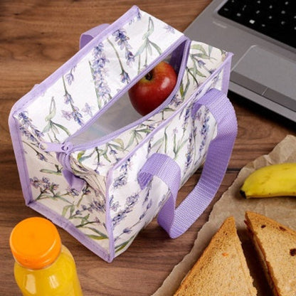 Petit sac repas motif lavande