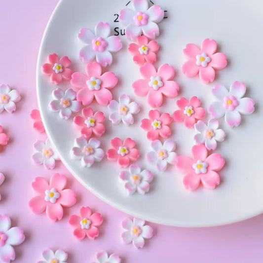 Lot de 2 magnets fleur de sakura
