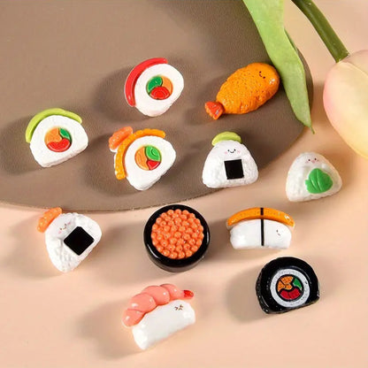 Lot de 4 magnets sushis maki onigiri