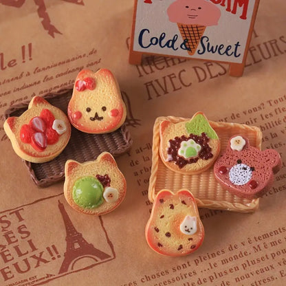 Lot de 3 magnets toasts animaux