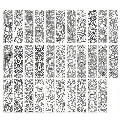 des marque-pages façon mandala à colorier !