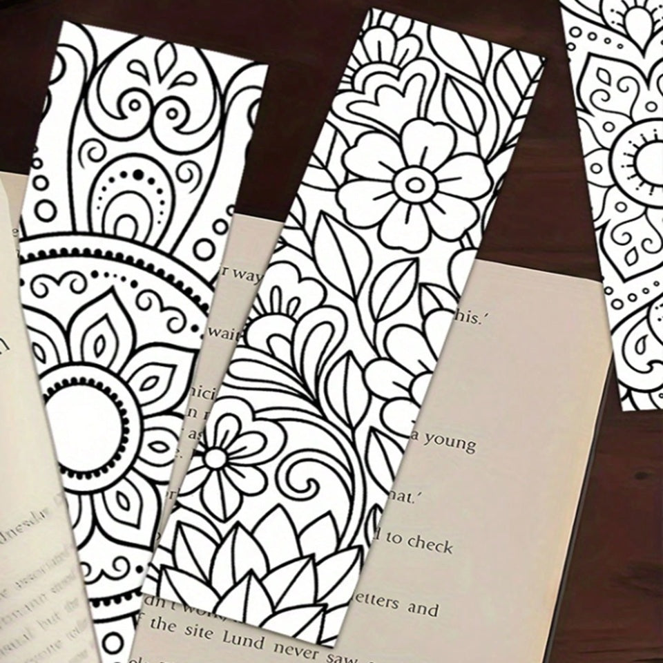 des marque-pages façon mandala à colorier !