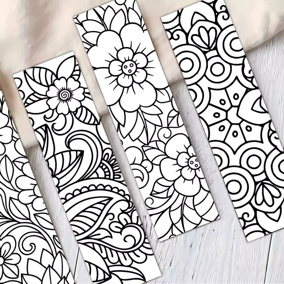 des marque-pages façon mandala à colorier !