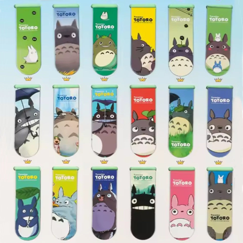 des marque-pages aimantés illustrés de Totoro