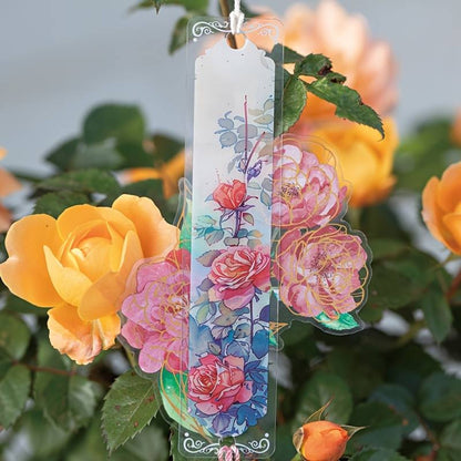 Lot de 2 marque-pages roses vintage