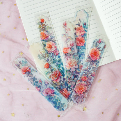 Lot de 2 marque-pages roses vintage