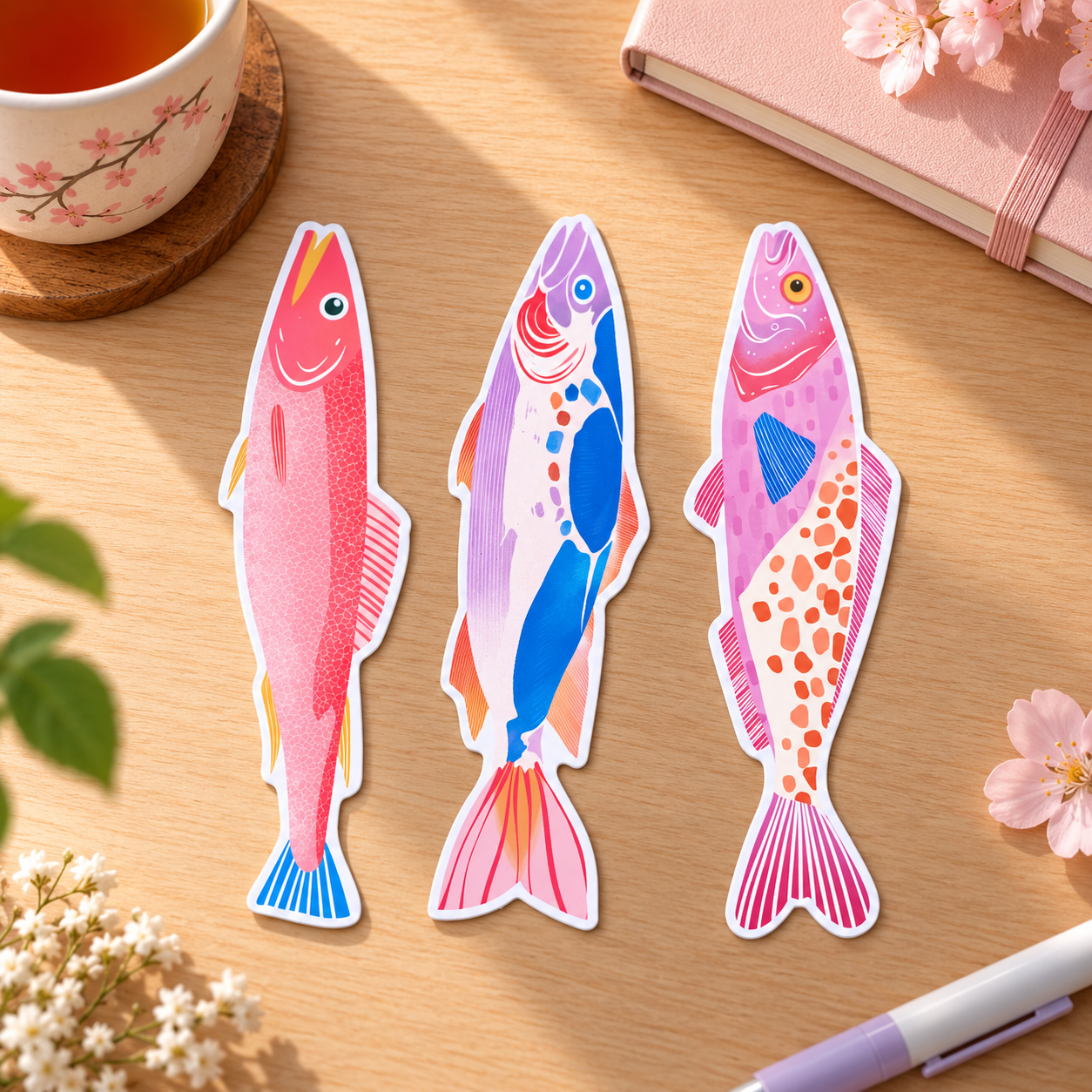 Marque-page poisson