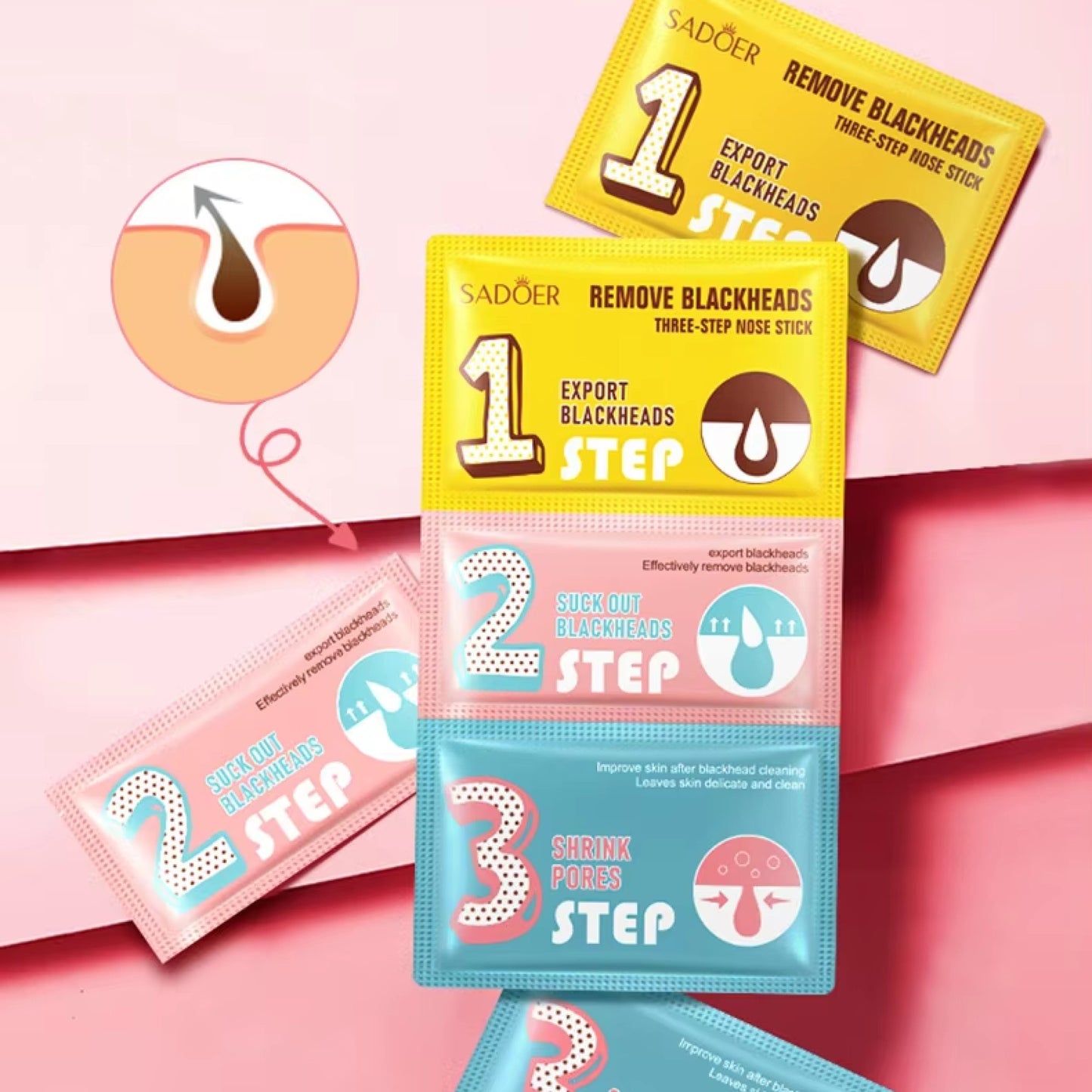 Patch nez anti points noirs en 3 étapes