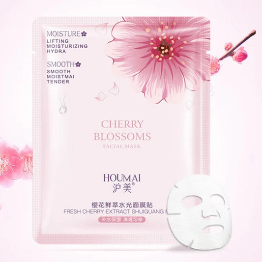 Masque pour le visage en tissu à la fleur de cerisier