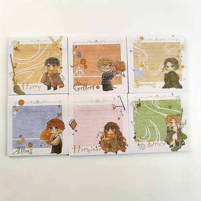 des mémos adhésifs reprenant vos personnages préférés de la saga Harry Potter en version chibi adorable !