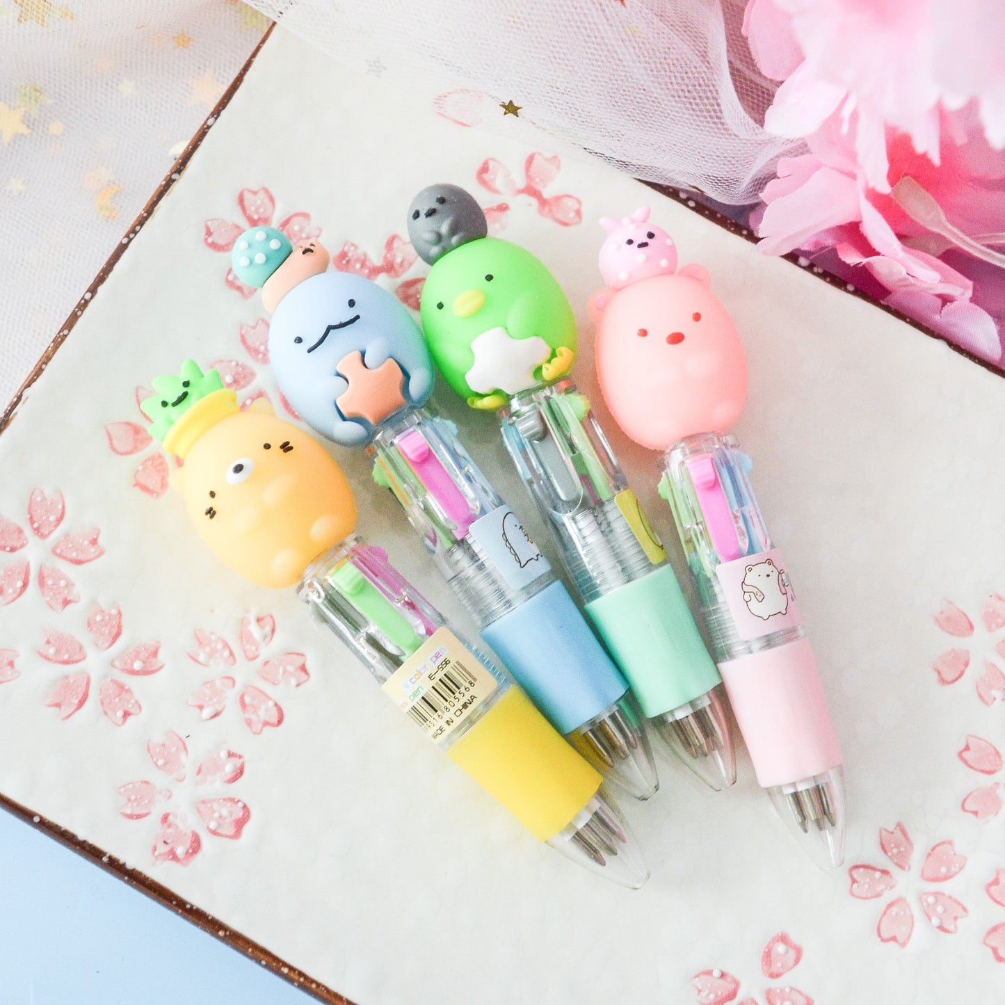 Mini stylo 4 couleurs Sumikko Gurashi