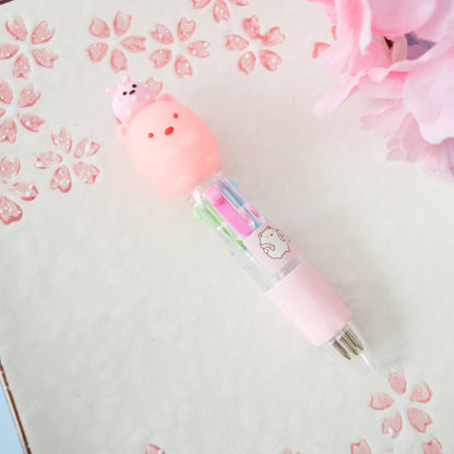 Mini stylo 4 couleurs Sumikko Gurashi