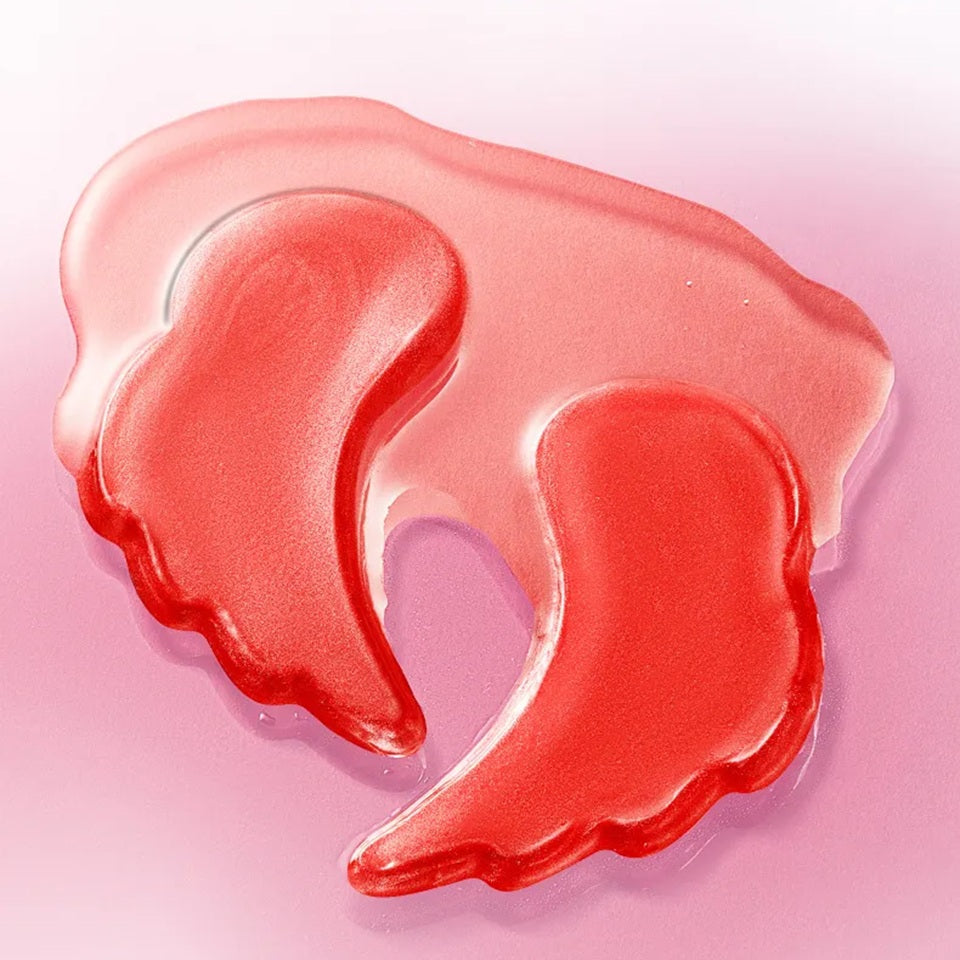 Patchs hydrogel pour les yeux au collagène SADOER, parfum cerise, soins contour des yeux hydratants.