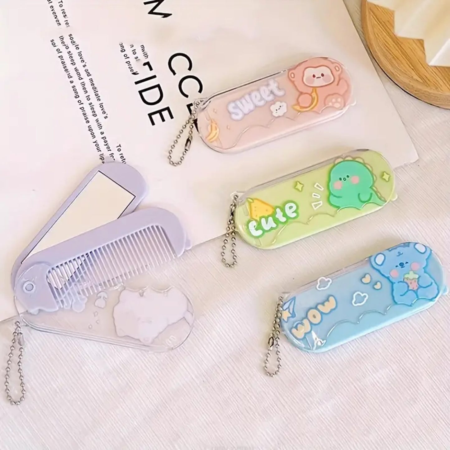 Peigne à cheveux de poche kawaii