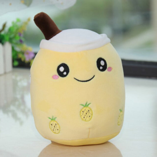Peluche bubble tea jaune