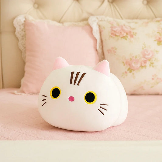 Peluche chat blanc
