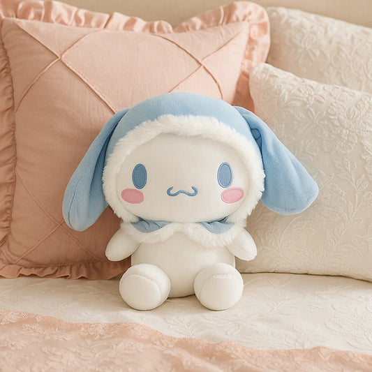 une peluche cinnamoroll toute douce et super mignonne pour de gros câlins au quotidien !