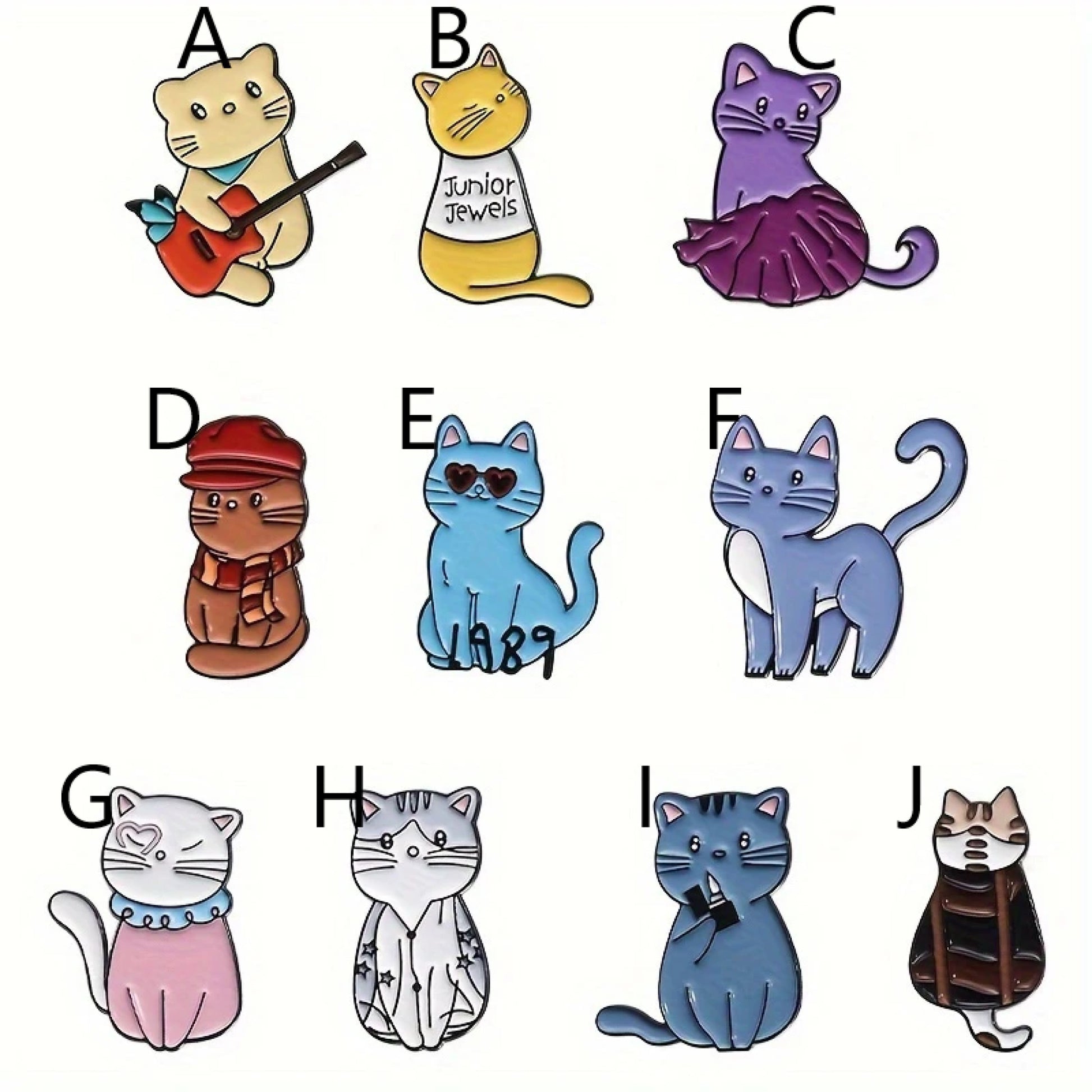 Pin's chat coloré