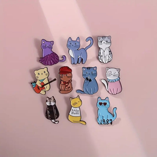 Pin's chat coloré