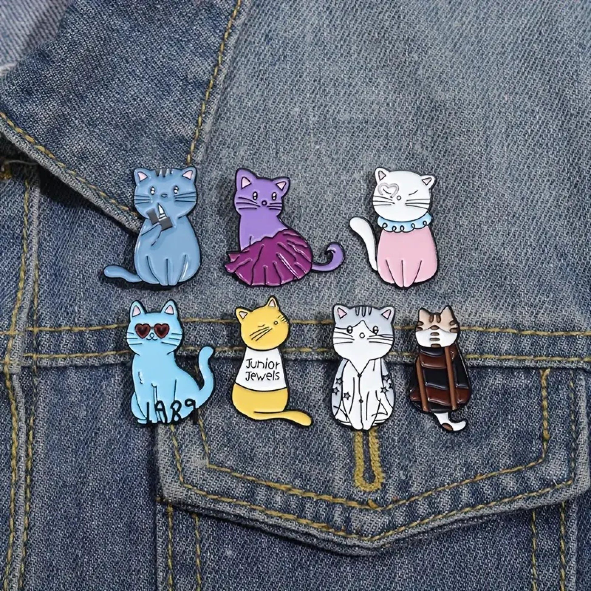 Pin's chat coloré