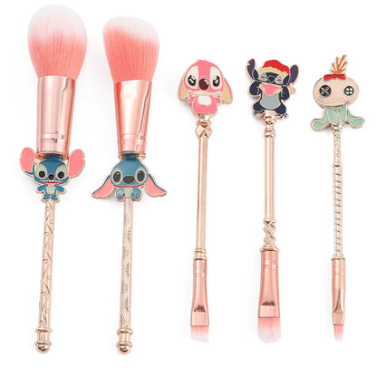 Lot de 5 pinceaux maquillage Stitch