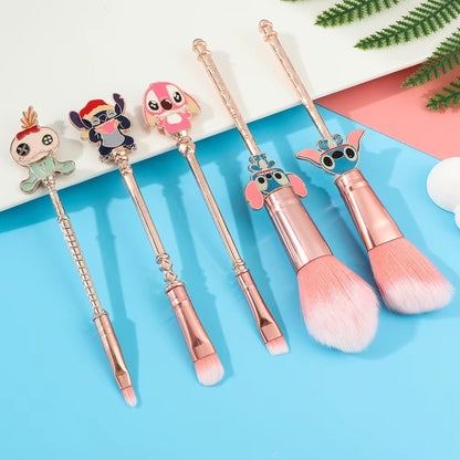 Lot de 5 pinceaux maquillage Stitch