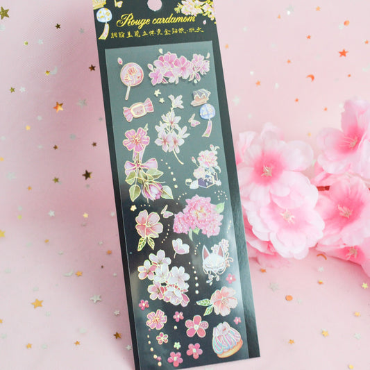 Planches de stickers pink blossom
