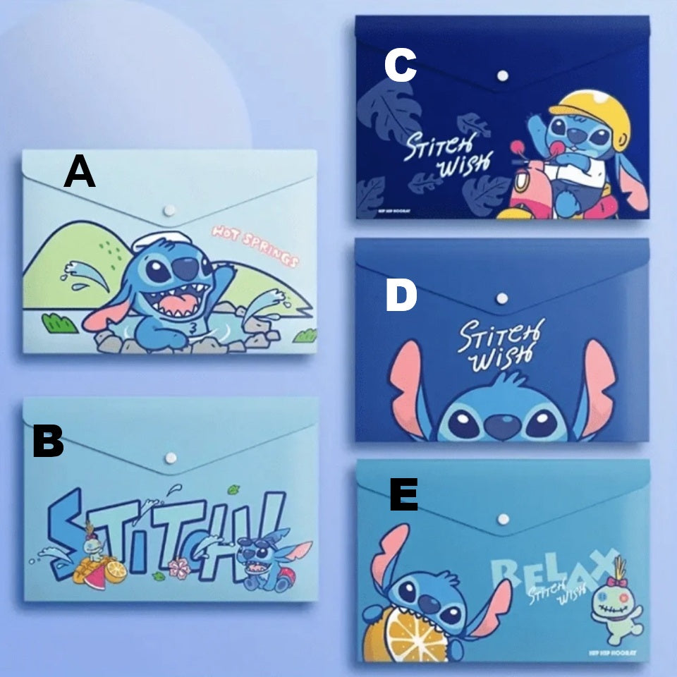 Pochette plastique Stitch