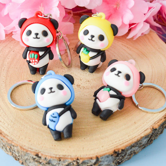 Porte-clés panda kawaii