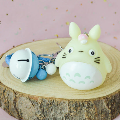 Porte-clés squeaky Totoro à clochette