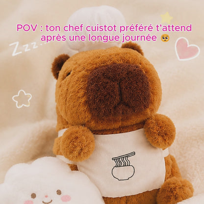 Peluche capy cuistot
