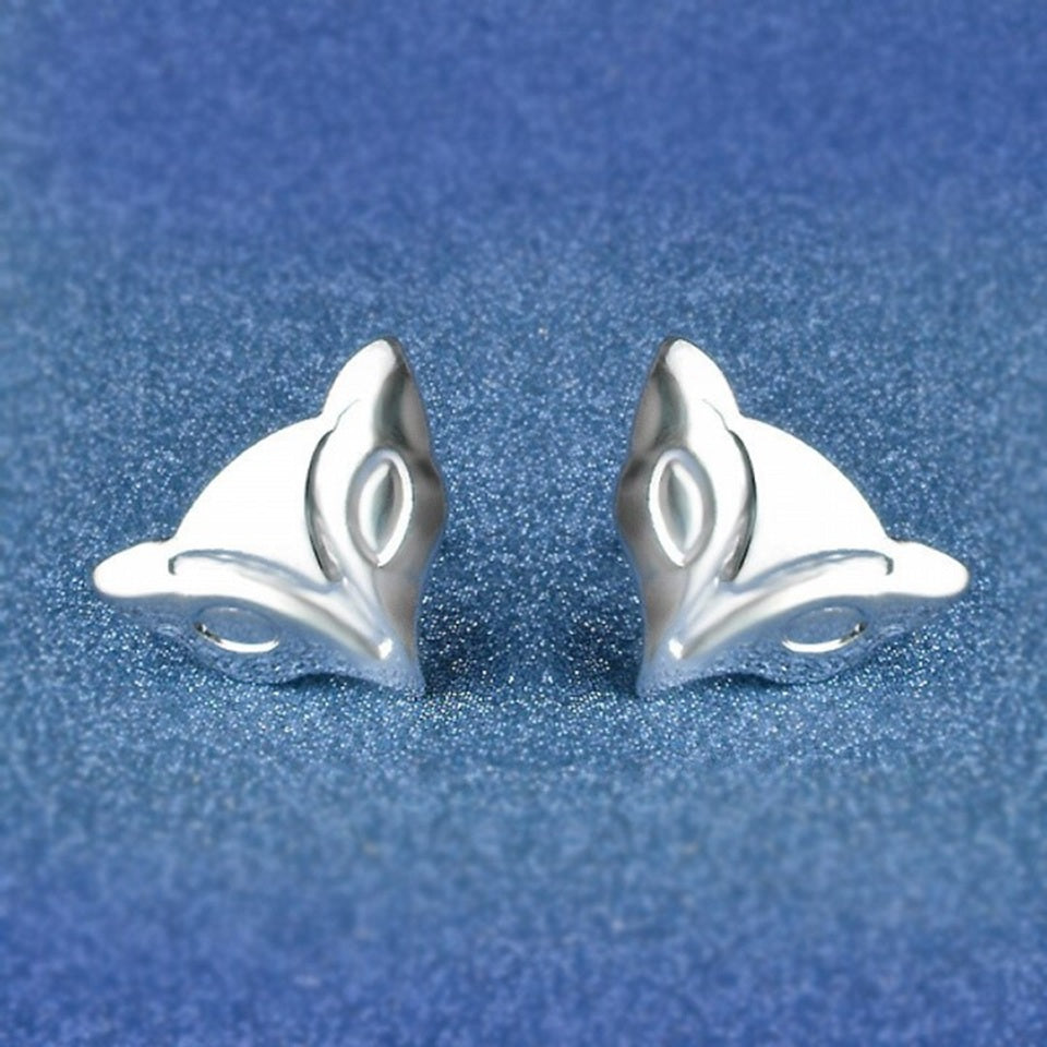 des puces d'oreilles minimalistes en forme de renard hyper mignon