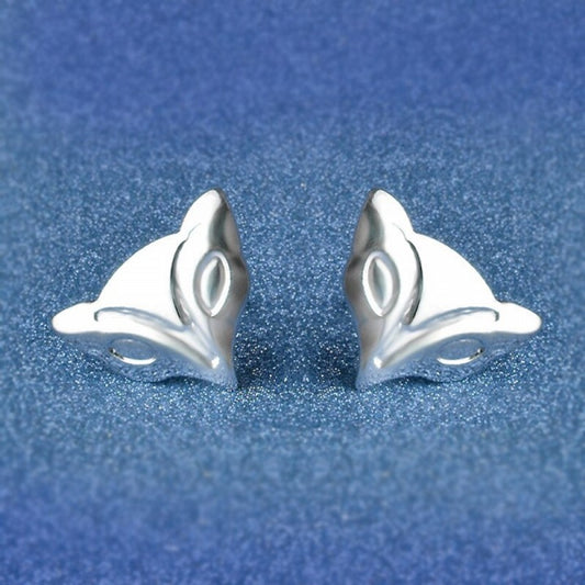 des puces d'oreilles minimalistes en forme de renard hyper mignon