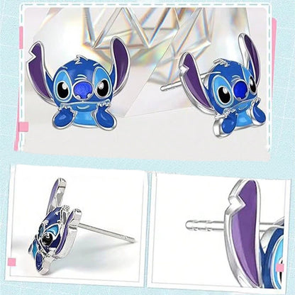 Des puces d'oreilles Stitch. Fidèle au personnage du dessin animé, il est adorable.