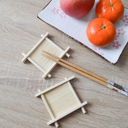 Lot de 2 repose baguettes en forme de tatami