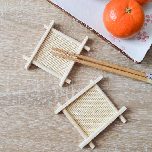 Lot de 2 repose baguettes en forme de tatami