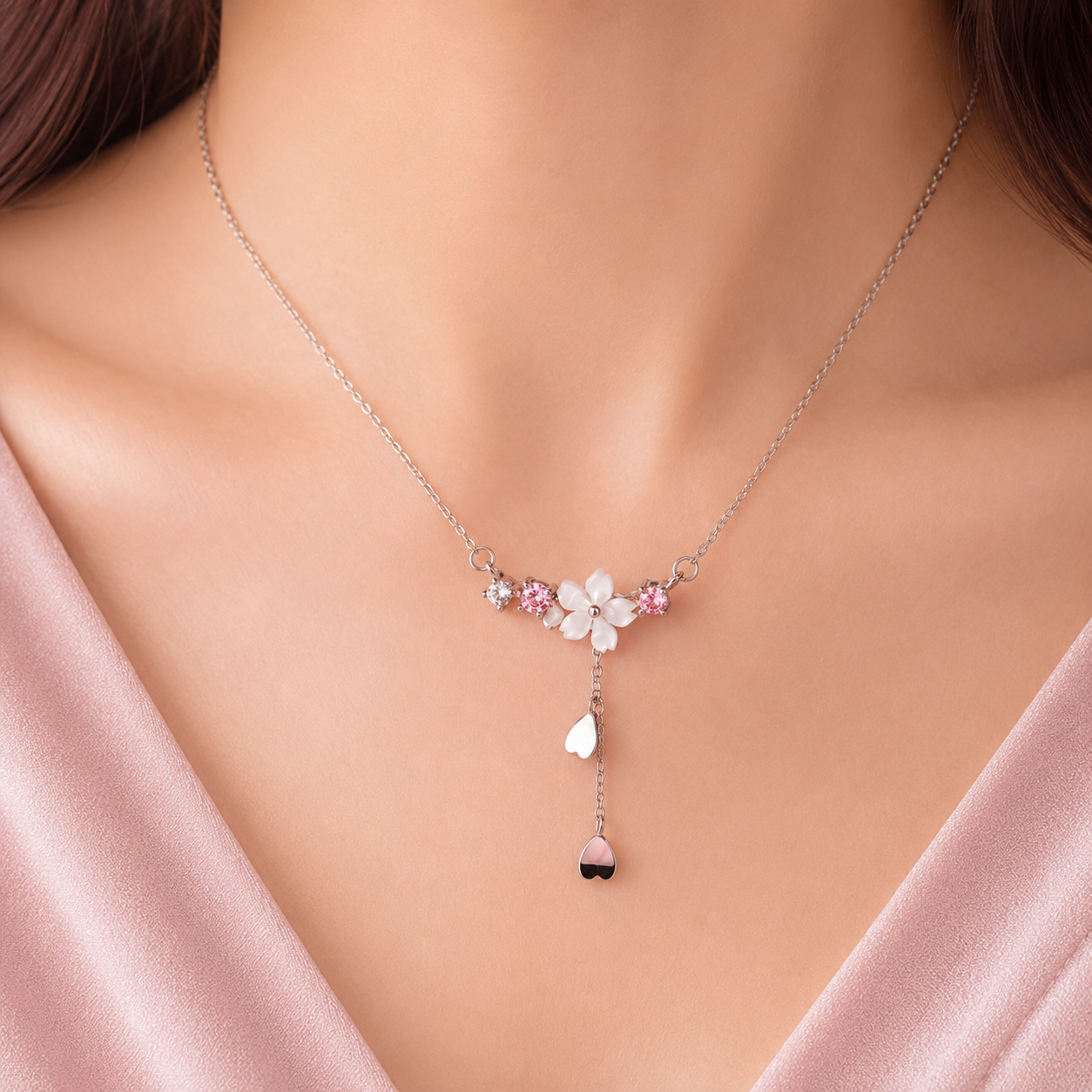Collier fleur de sakura 🌸